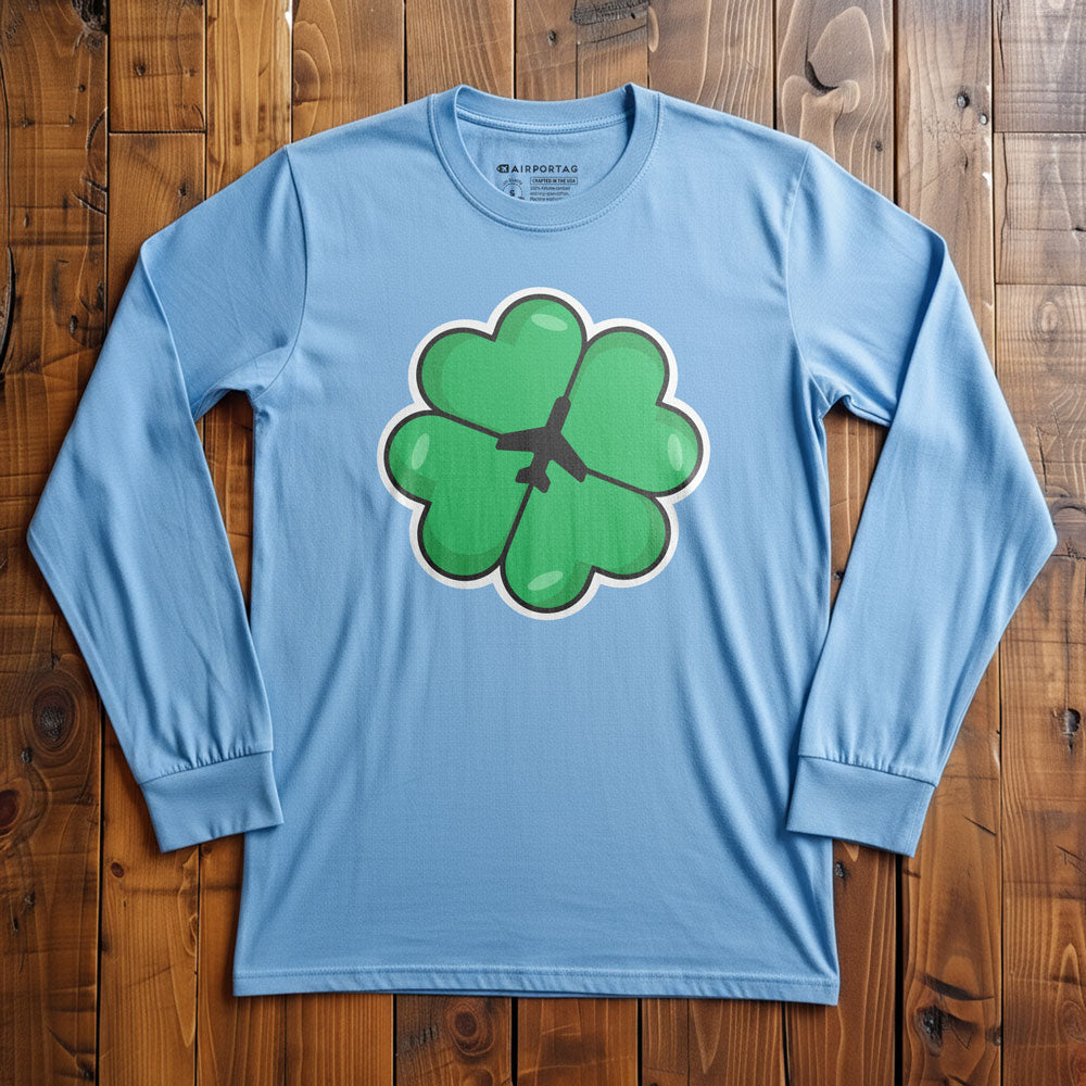 Lucky Leaf Plane - Long Sleeve T-Shirt
