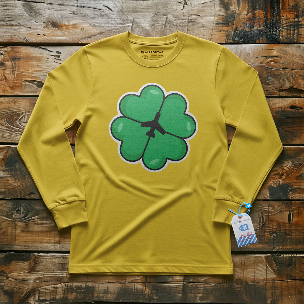 Lucky Leaf Plane - Long Sleeve T-Shirt