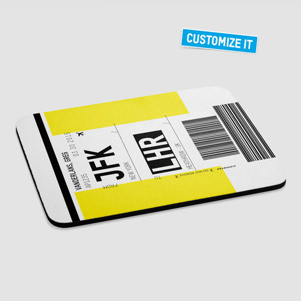 Luggage Ticket - Mousepad