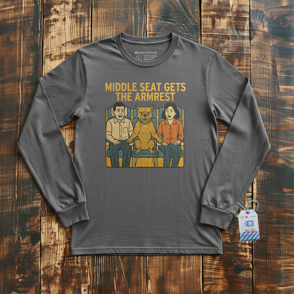 Middle Seat - Dog - Long Sleeve T-Shirt