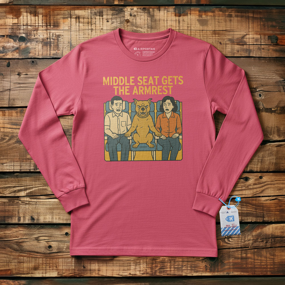 Middle Seat - Dog - Long Sleeve T-Shirt