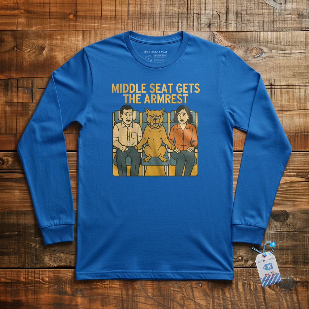 Middle Seat - Dog - Long Sleeve T-Shirt