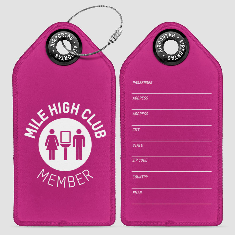 Mile High Club - Luggage Tag