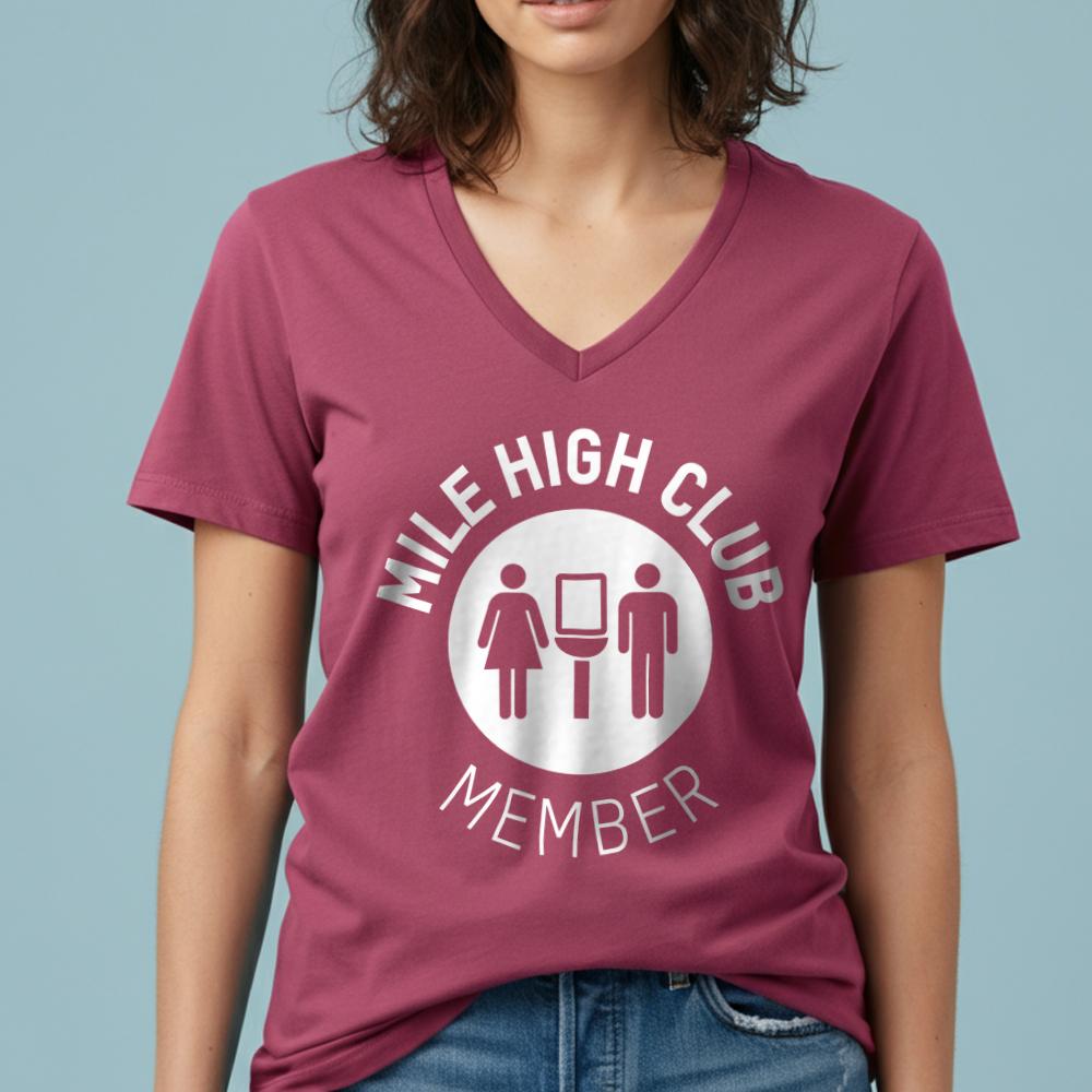 Mile High Club - Women's V-Neck T-Shirt