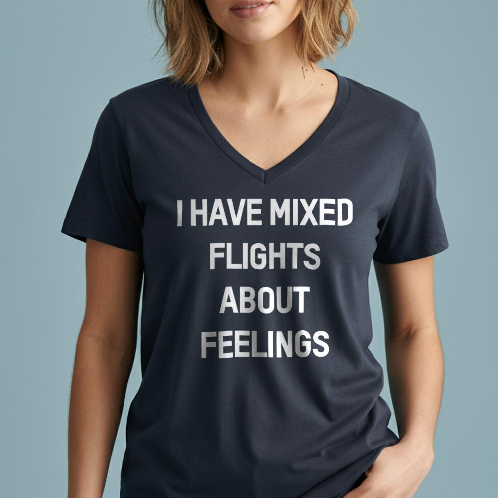 Mixed Flights - Women's V-Neck T-Shirt