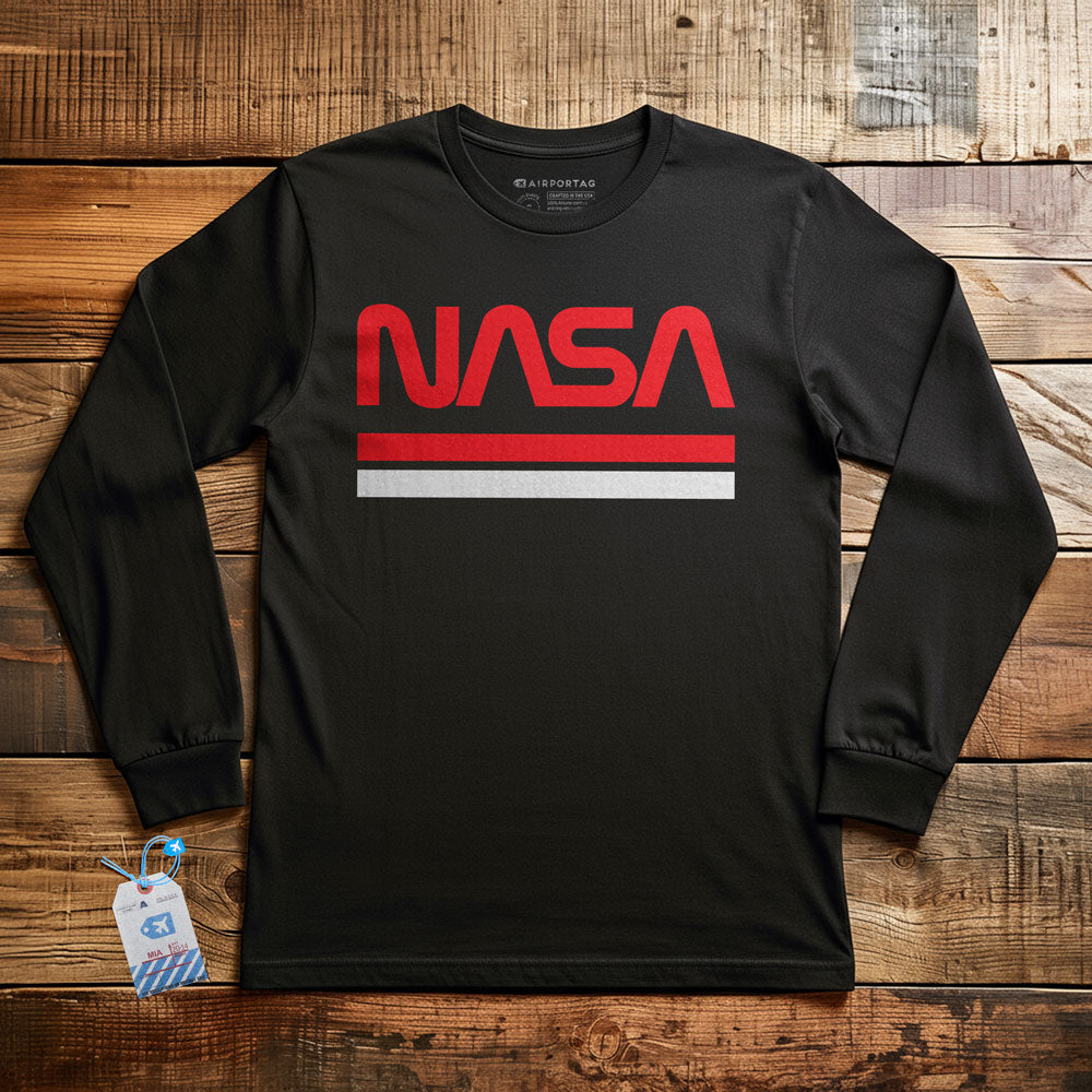 Nasa Worm Logo - Long Sleeve T-Shirt