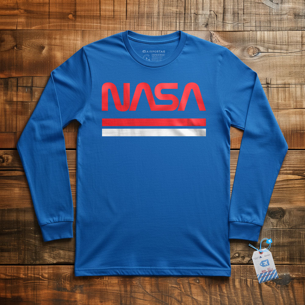 Nasa Worm Logo - Long Sleeve T-Shirt