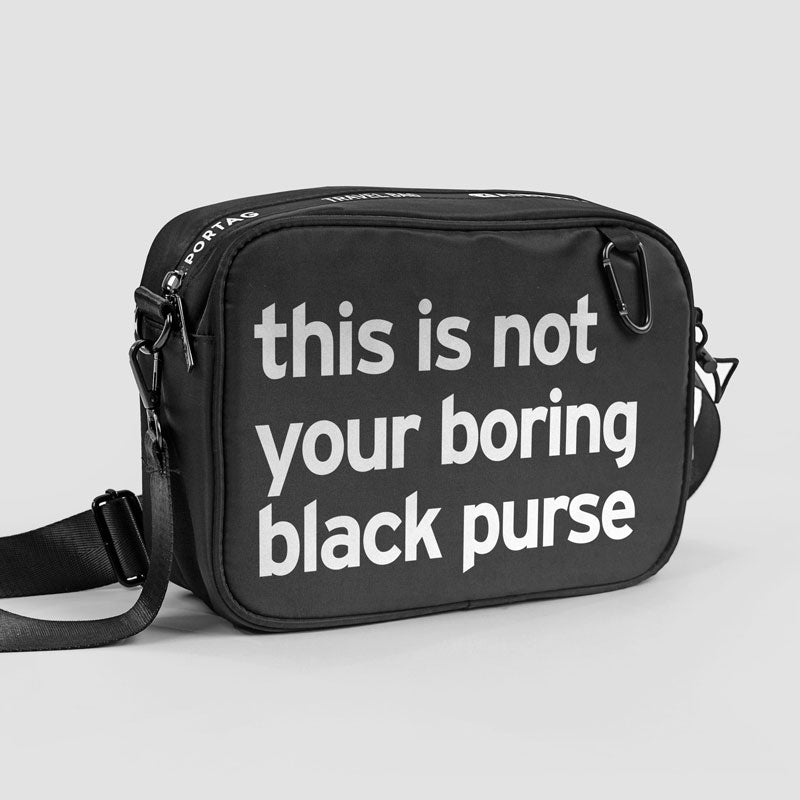 This Is Not Your Boring Black Purse - Travel Bag