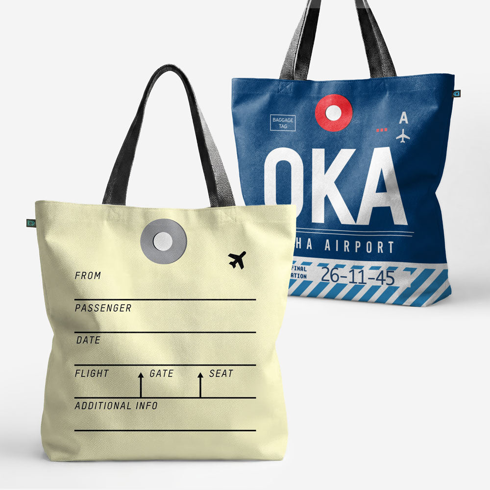 トートバッグ - OKA - 那覇空港 - 沖縄、琉球諸島、日本 - IATA トートバッグ - OKA - 那覇空港 - 沖縄、琉球諸島、日本 - IATA