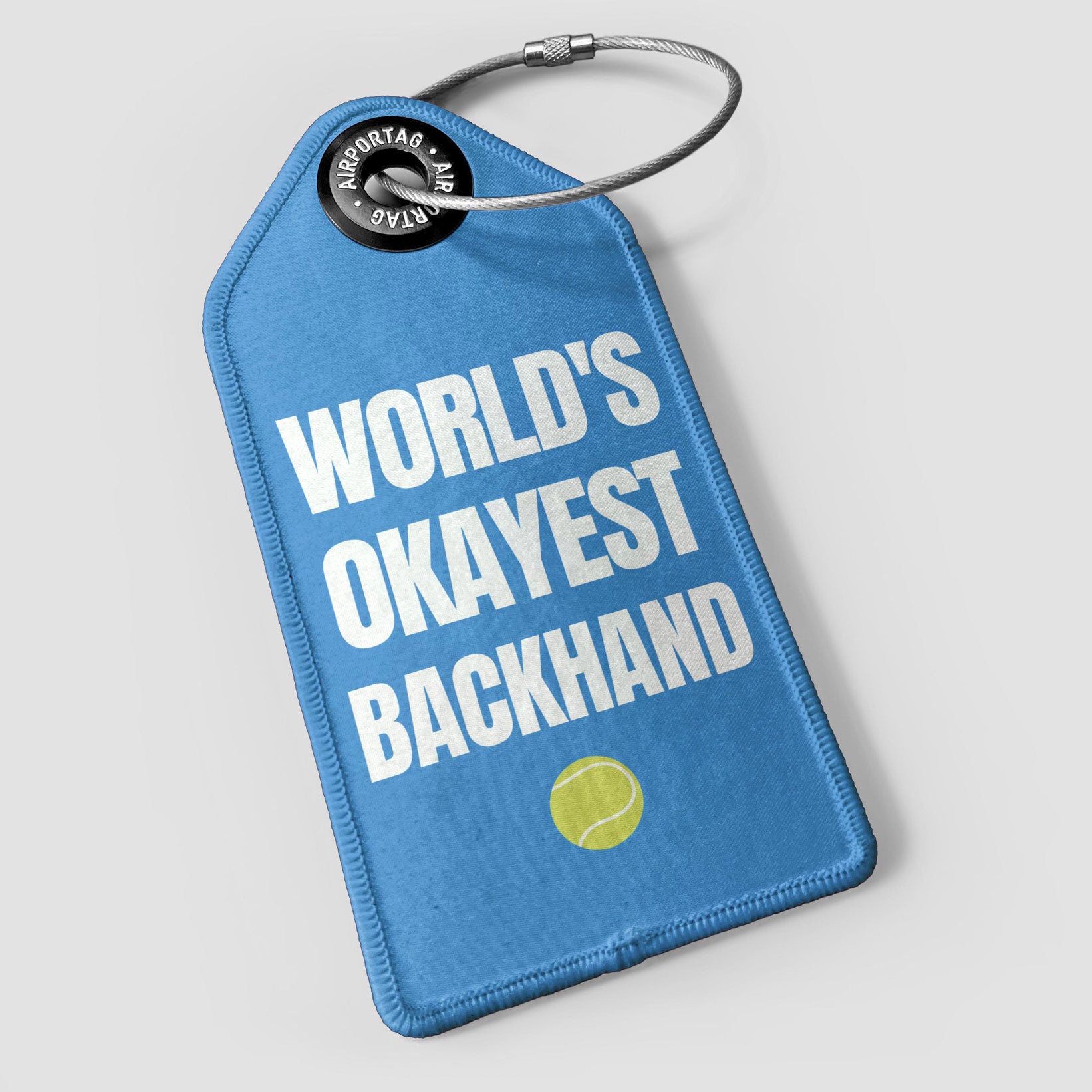 World's Okayest Backhand - Luggage Tag
