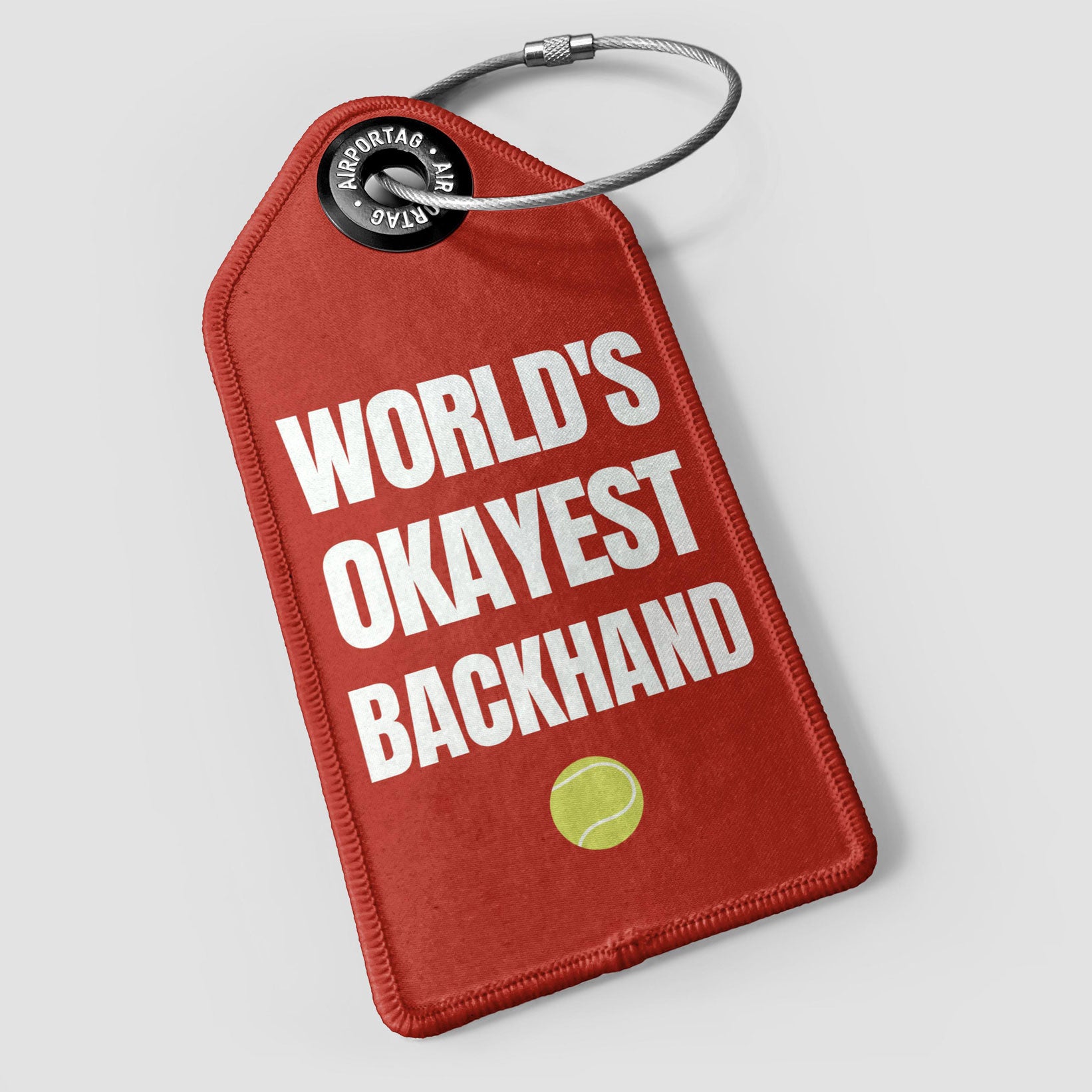World's Okayest Backhand - Luggage Tag