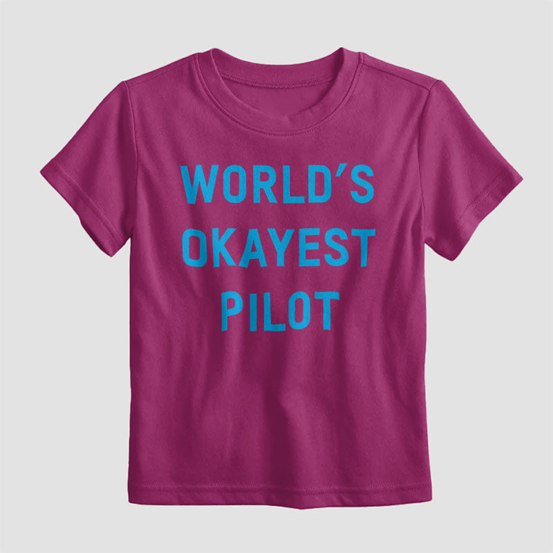 World's Okayest Pilot - Kids T-Shirt