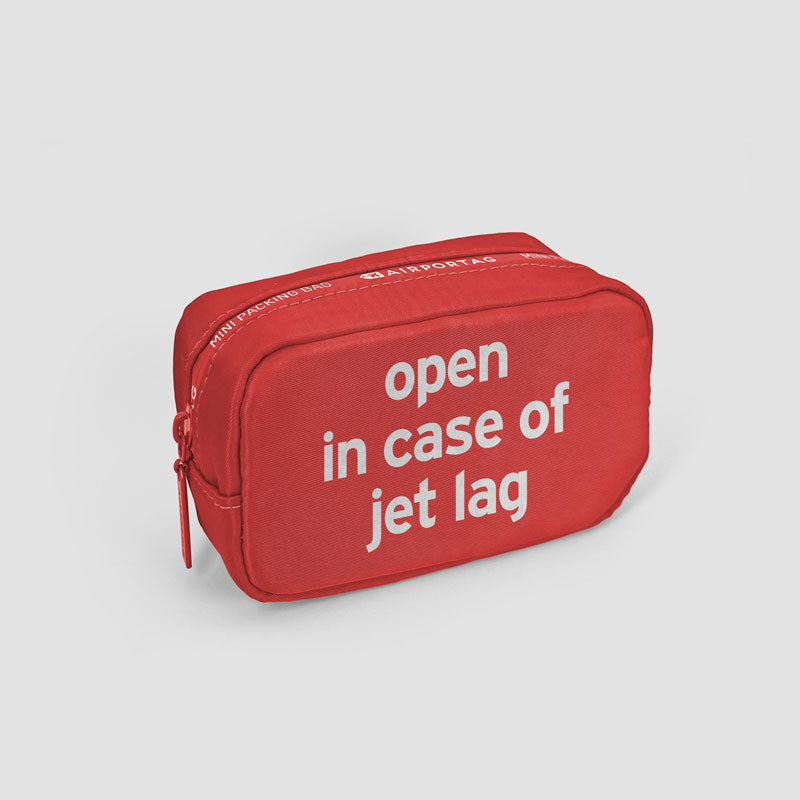 Open In Case Of Jet Lag - Mini Packing Bag