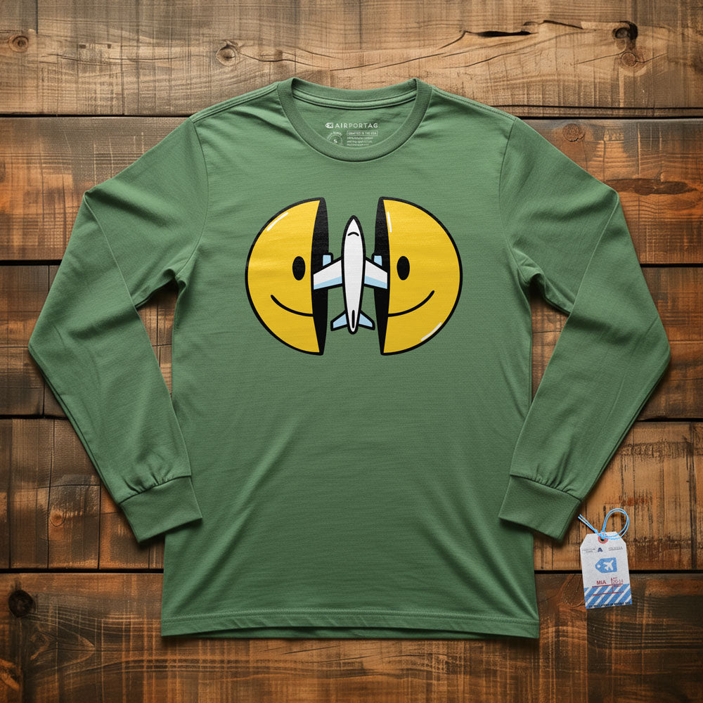 Open Smile Plane - Long Sleeve T-Shirt