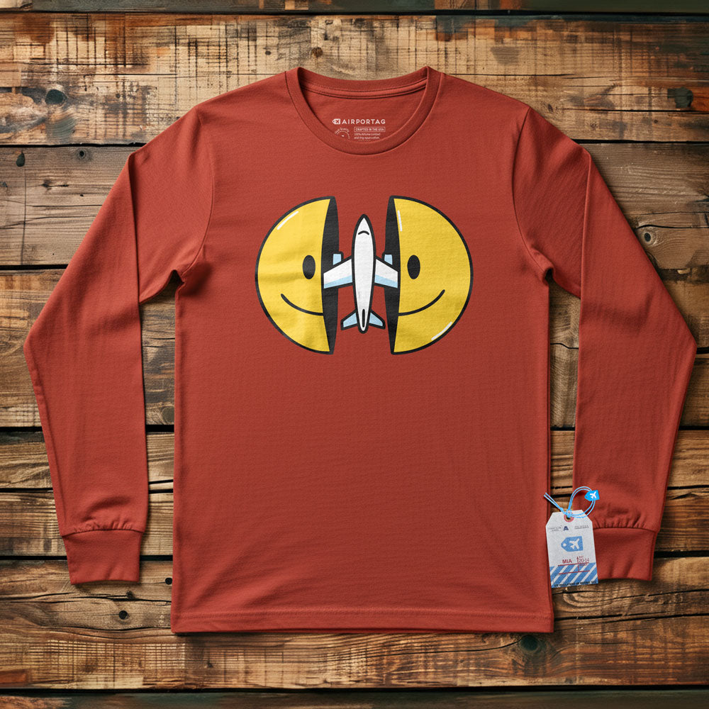 Open Smile Plane - Long Sleeve T-Shirt