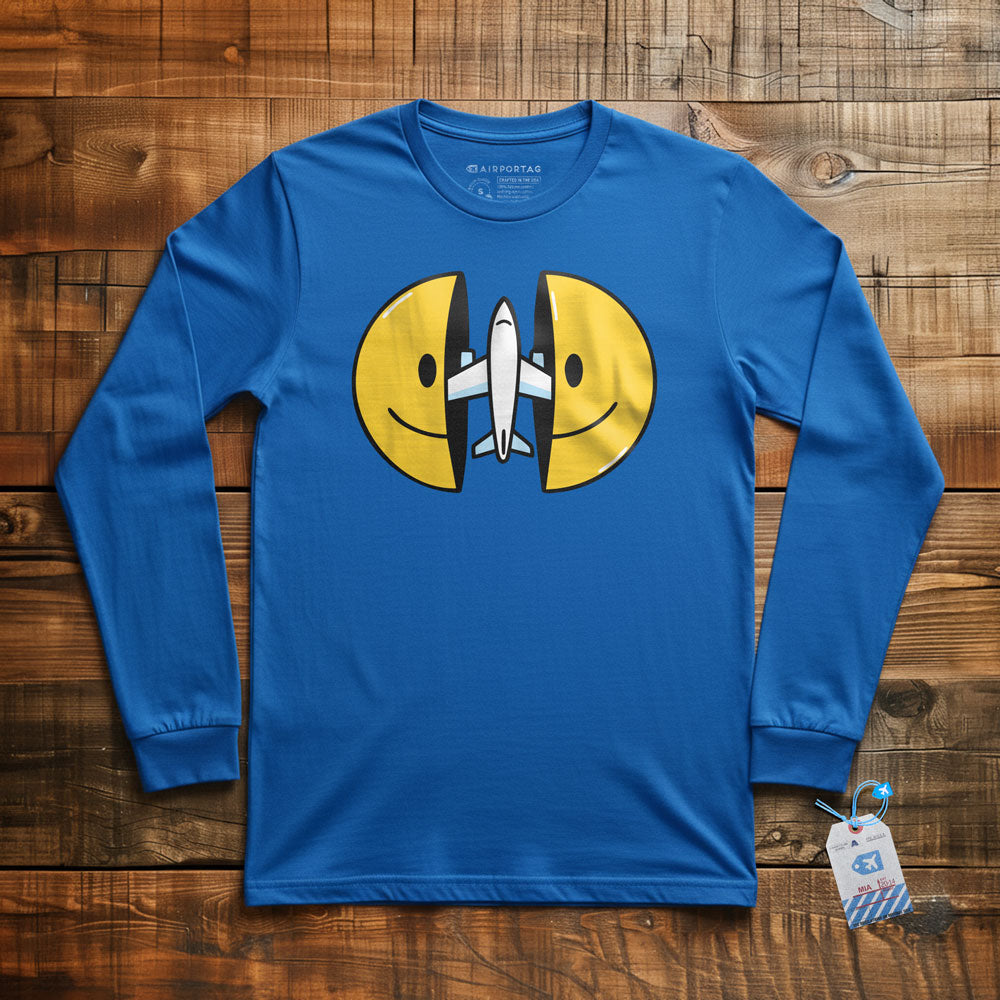 Open Smile Plane - Long Sleeve T-Shirt
