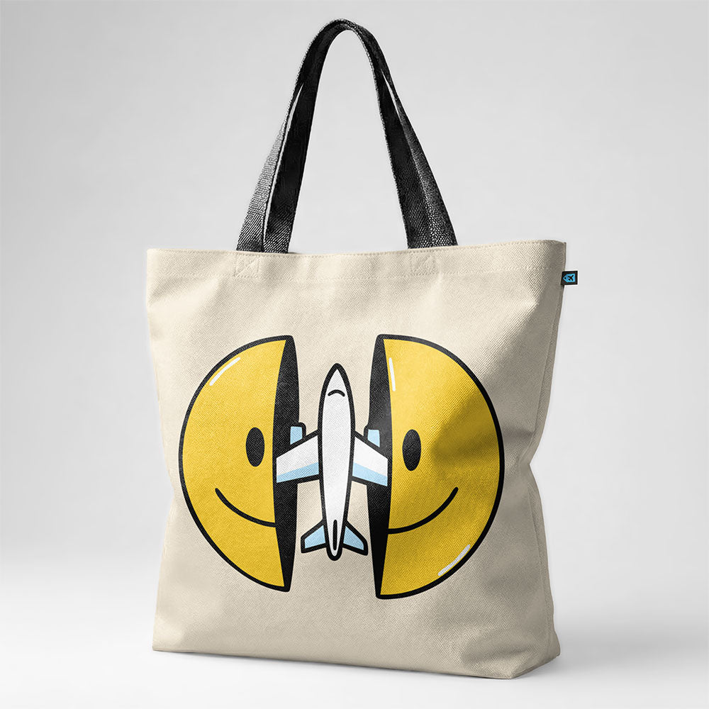 Open Smile Plane - Tote Bag