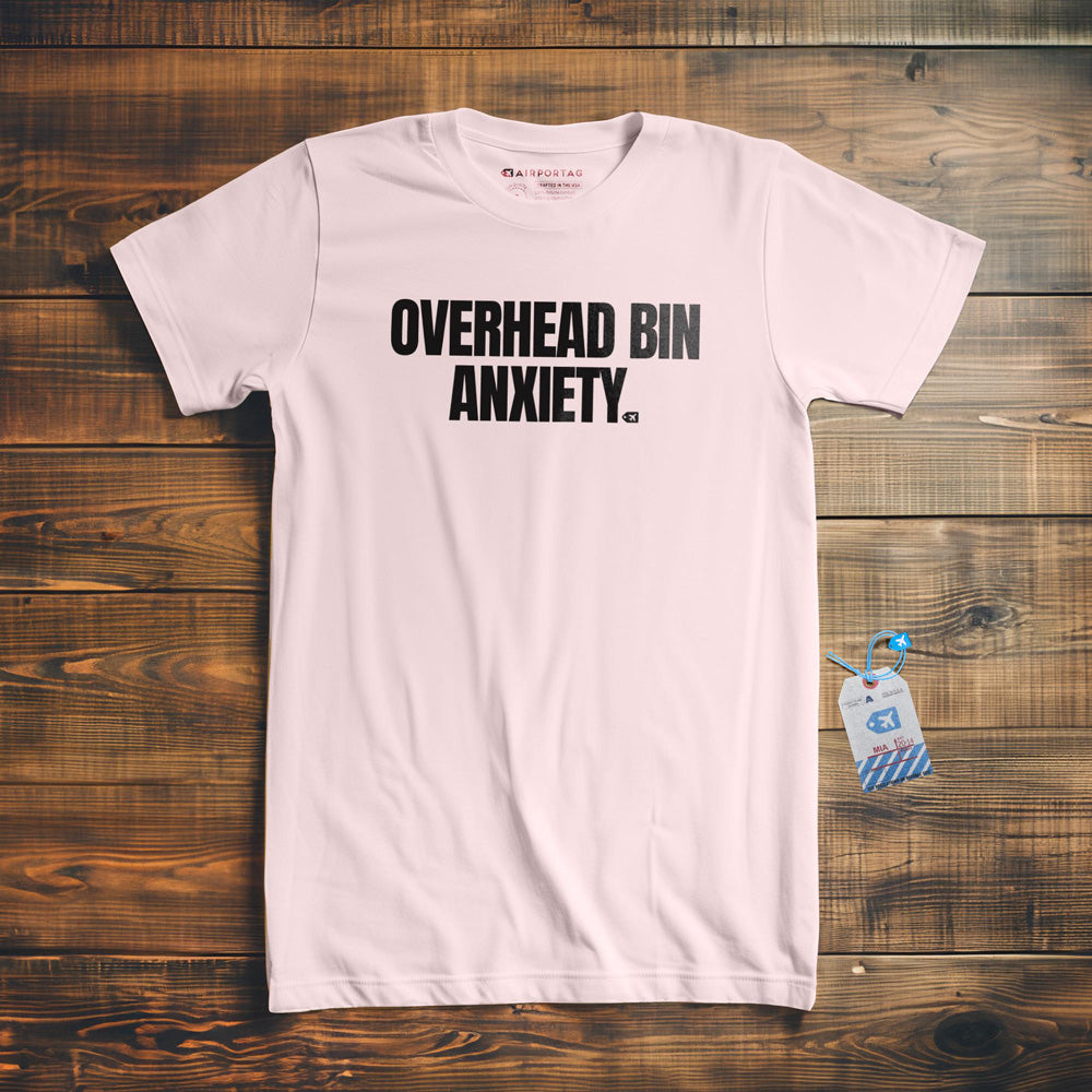 Overhead Bin Anxiety - T-Shirt - Light Pink