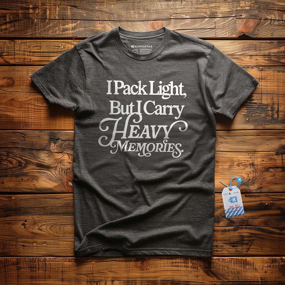 I Pack Light, But I Carry Heavy Memories - T-shirt