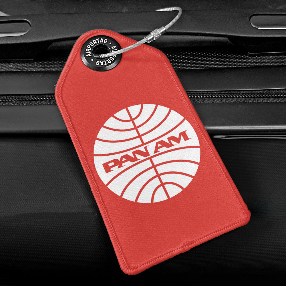 米国購入パンナム、パンアメリカン航空　荷札バゲージタグ Pan Am ロゴ - ラゲッジタグ
