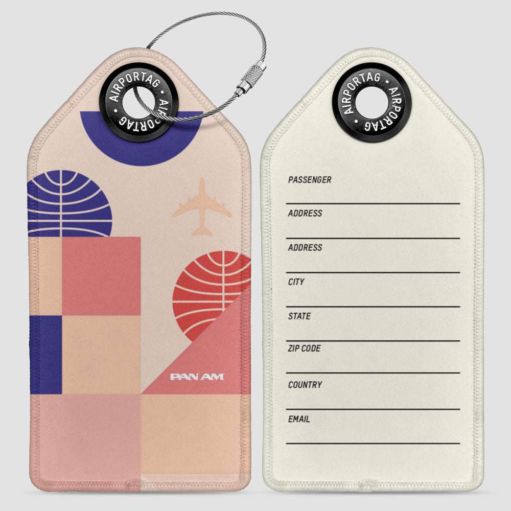 Pan Am - バウハウス ピンク - ラゲッジタグ