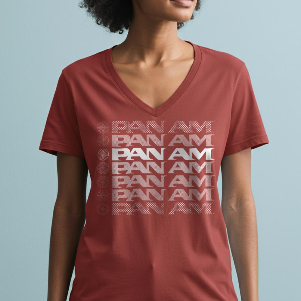 Pan Am Fading - Women's V-Neck T-Shirt