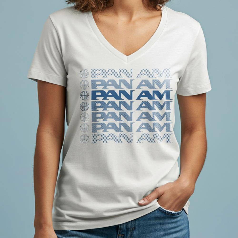 Pan Am Fading - Women's V-Neck T-Shirt