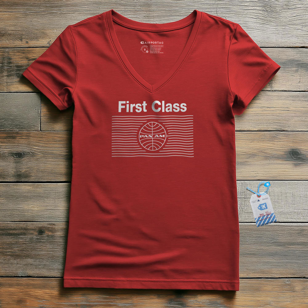 Pan Am First Class - Women's V-Neck T-Shirt