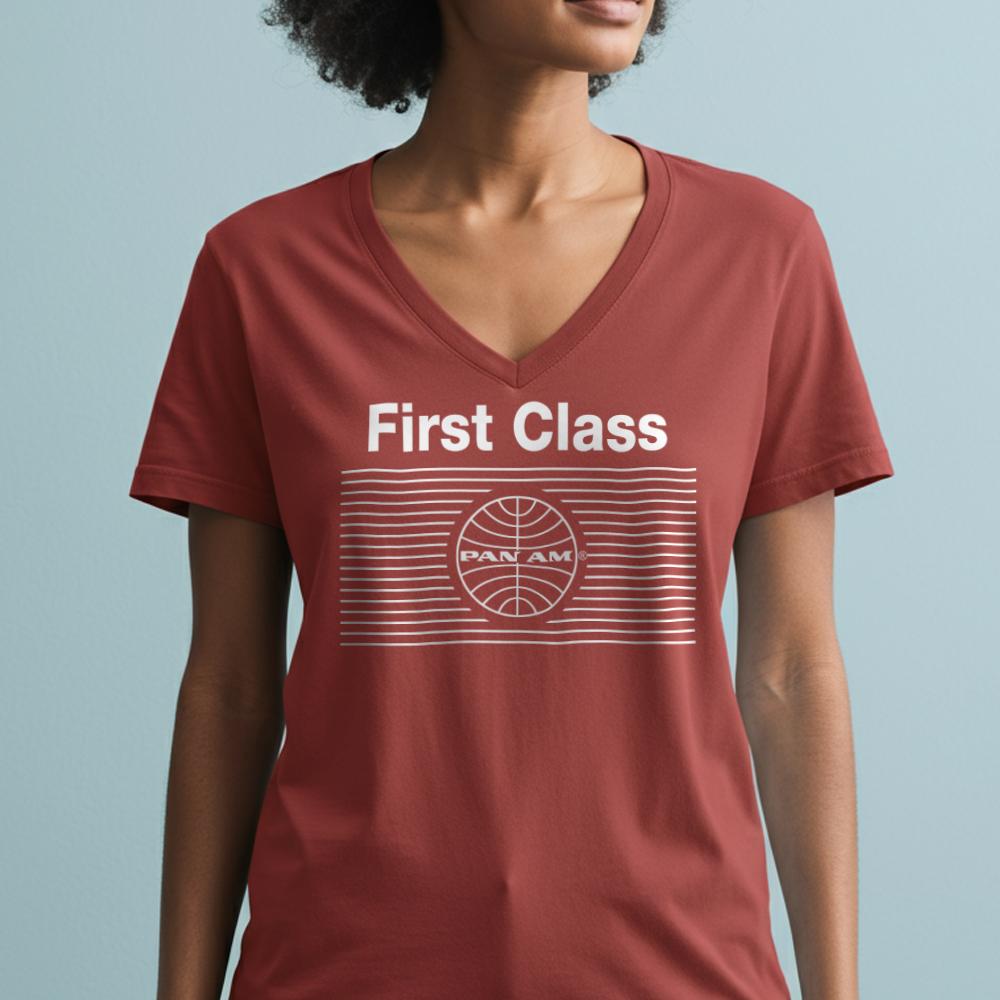 Pan Am First Class - Women's V-Neck T-Shirt