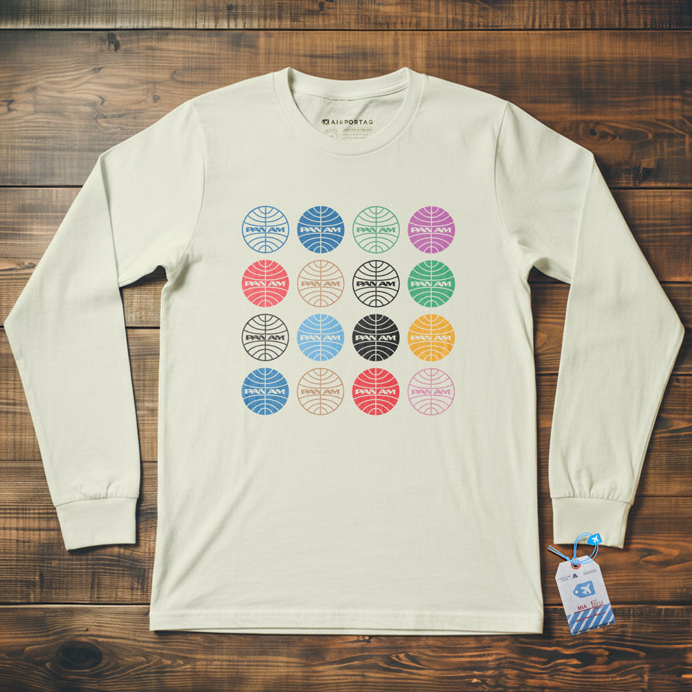 Pan Am Globes - Long Sleeve T-Shirt