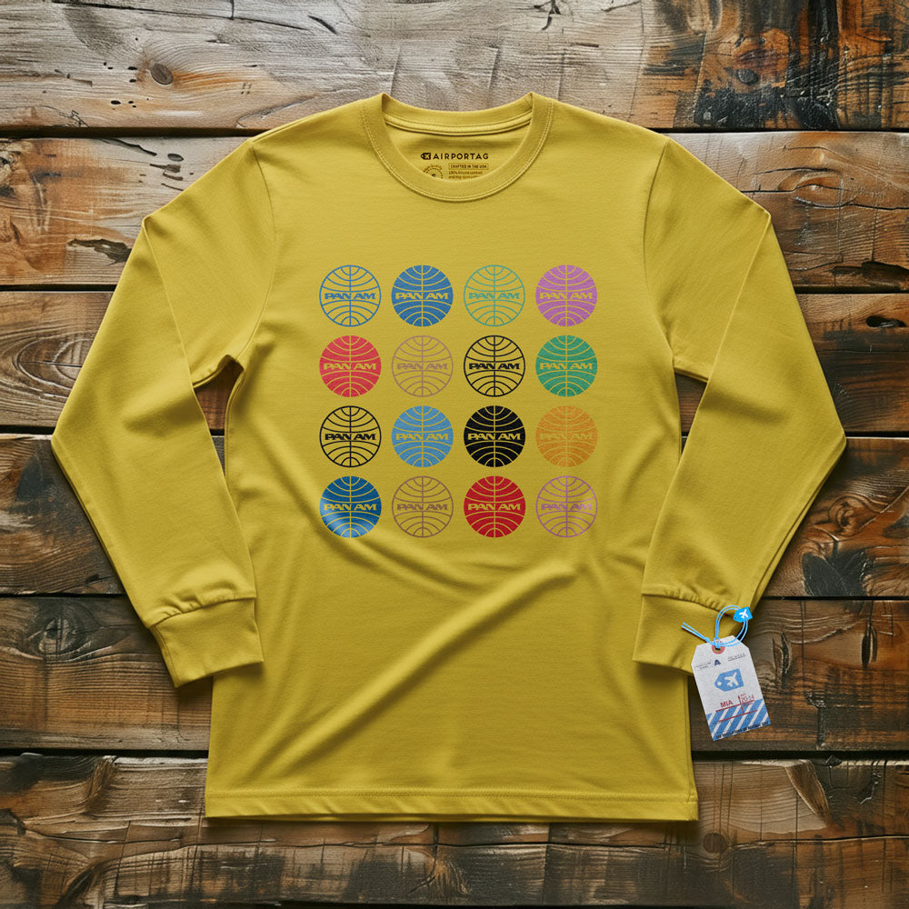Pan Am Globes - Long Sleeve T-Shirt