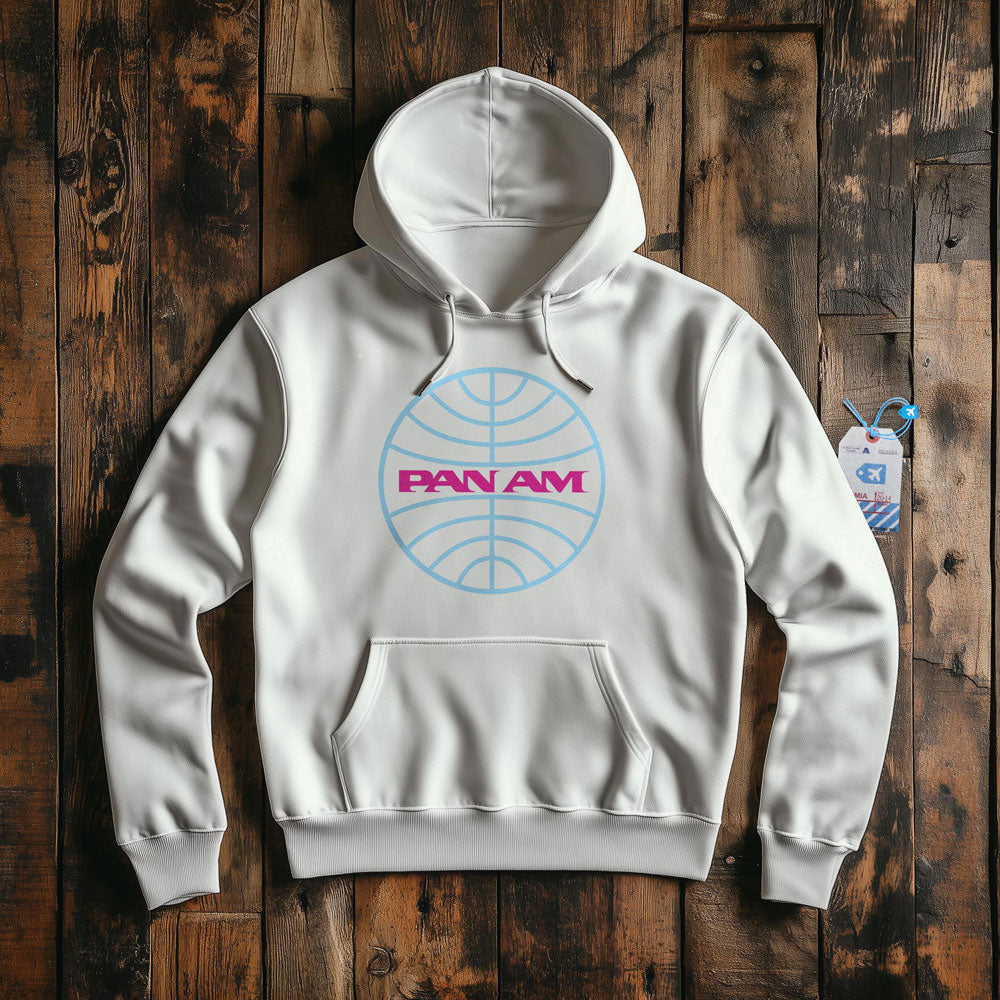 Pan Am Logo Neon - Pullover Hoodie