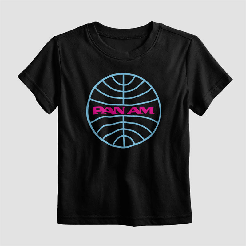 Pan Am Logo Neon - Kids T-Shirt