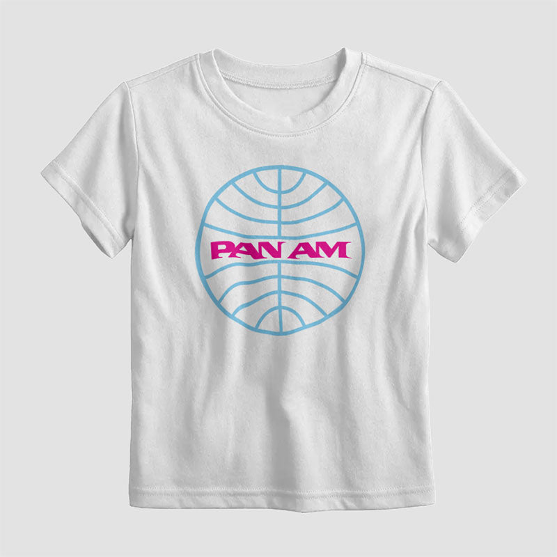 Pan Am Logo Neon - Kids T-Shirt