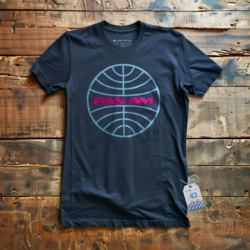 Pan Am Logo Neon - T-Shirt