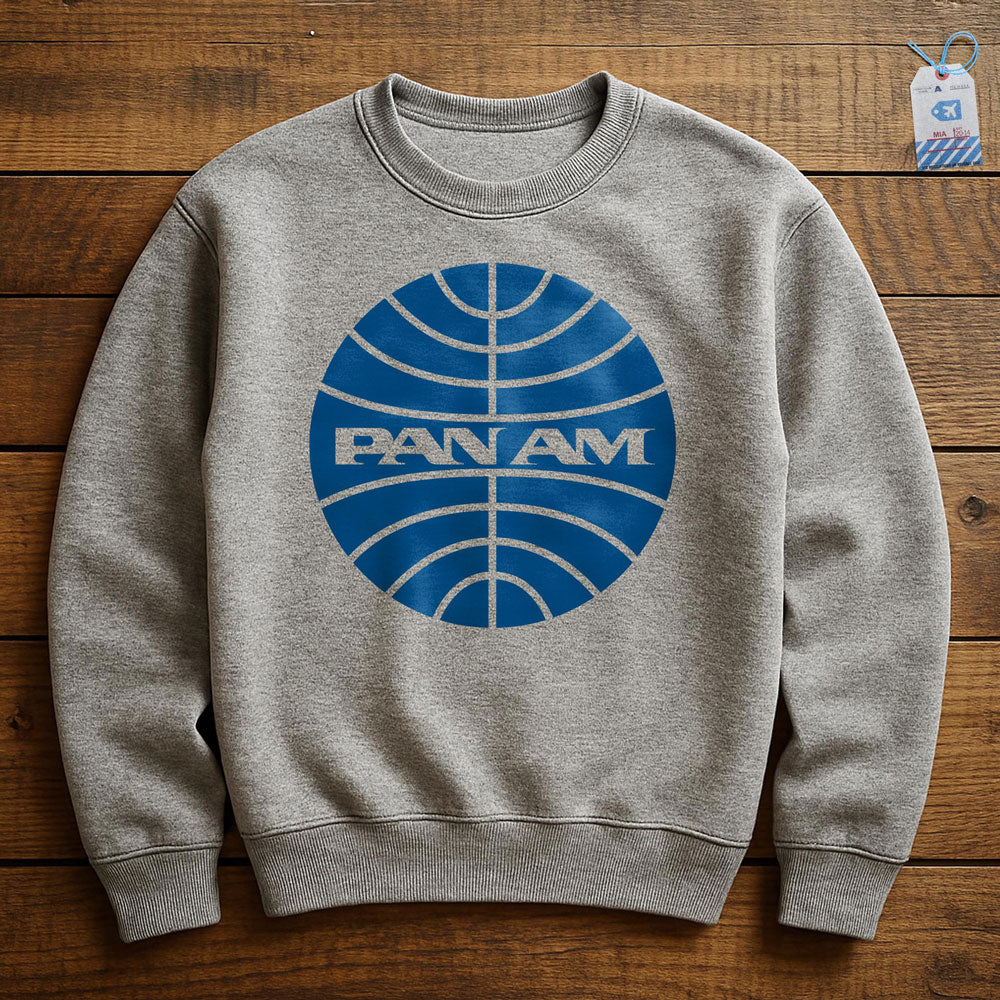 Pan Am Logo - Sweatshirt - Athletic Heather