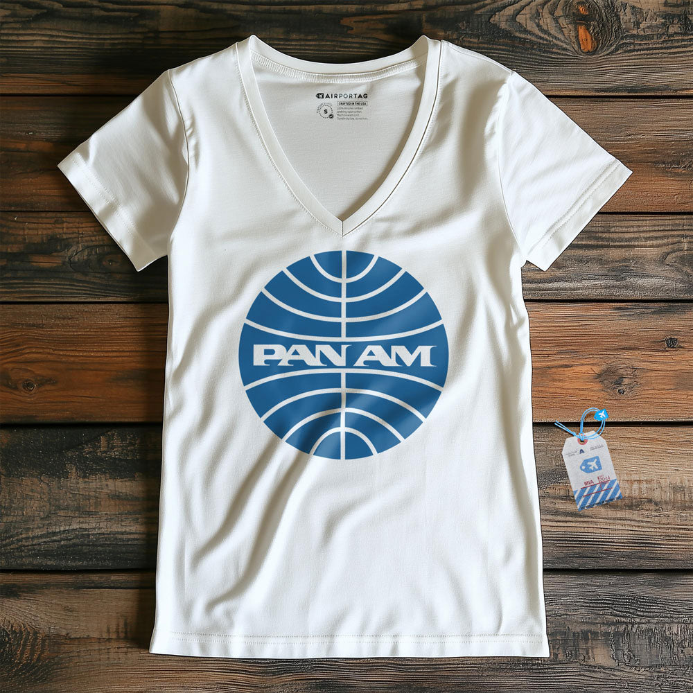 Pan Am Logo - Women's V-Neck T-Shirt