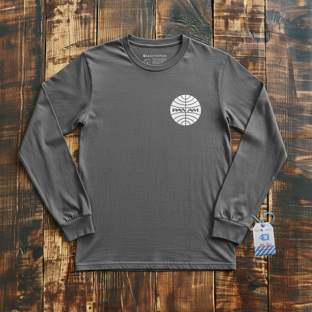 Pan Am Logo Pocket - Long Sleeve T-Shirt