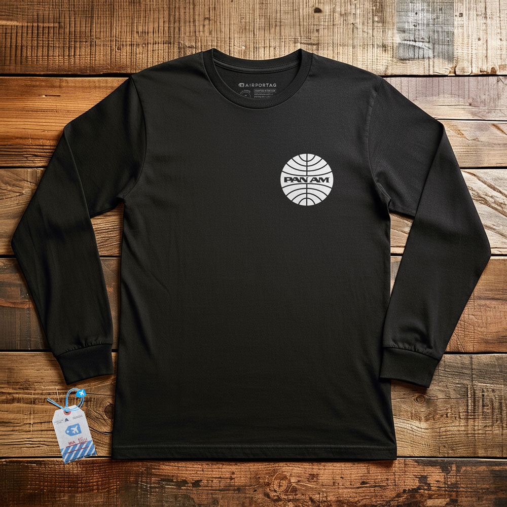 Pan Am Logo Pocket - Long Sleeve T-Shirt