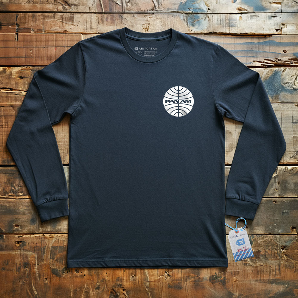 Pan Am Logo Pocket - Long Sleeve T-Shirt