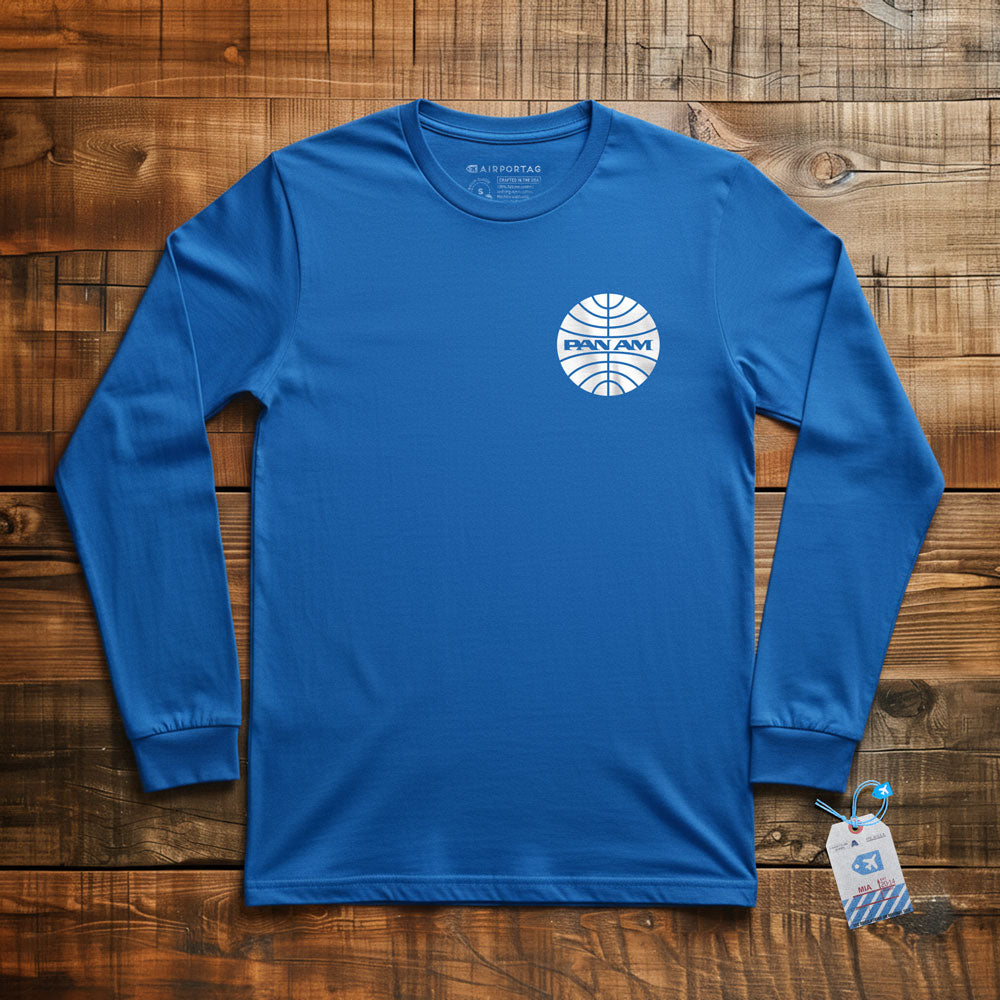 Pan Am Logo Pocket - Long Sleeve T-Shirt