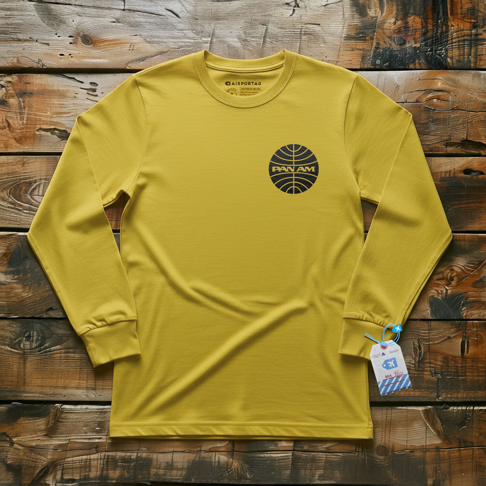 Pan Am Logo Pocket - Long Sleeve T-Shirt