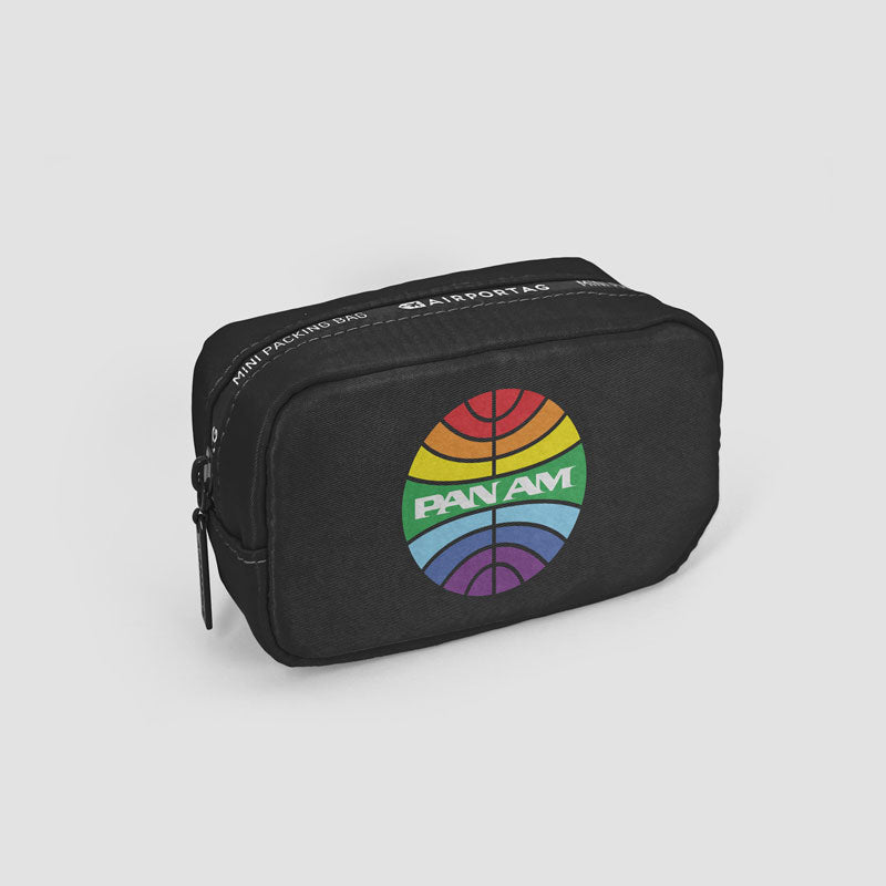 Pan Am Logo Rainbow - Mini Packing Bag