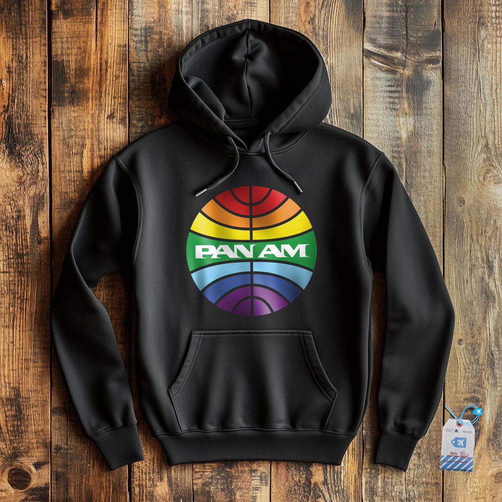 Pan Am Logo Rainbow - Pullover Hoodie