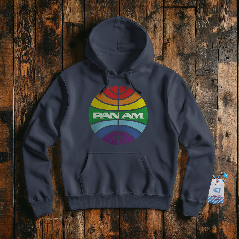 Pan Am Logo Rainbow - Pullover Hoodie