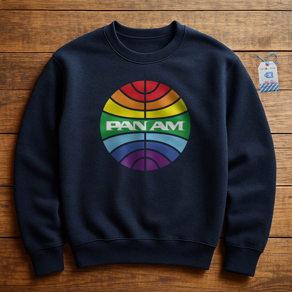 Pan Am Logo Rainbow - Sweatshirt