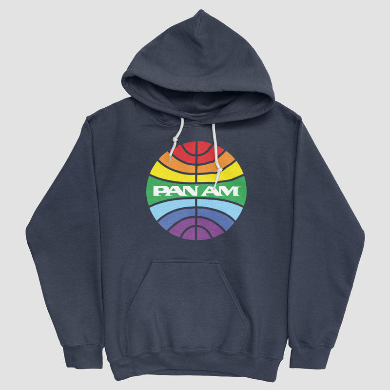 Pan Am Logo Rainbow - Pullover Hoody
