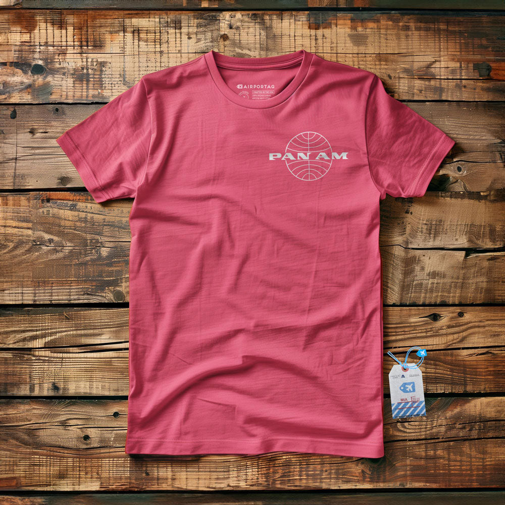 Pan Am Globe Outside Logo - T-Shirt