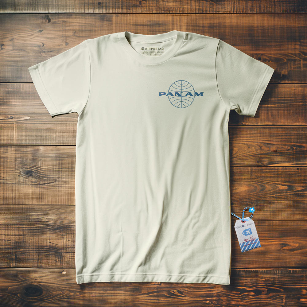 Pan Am Globe Outside Logo - T-Shirt