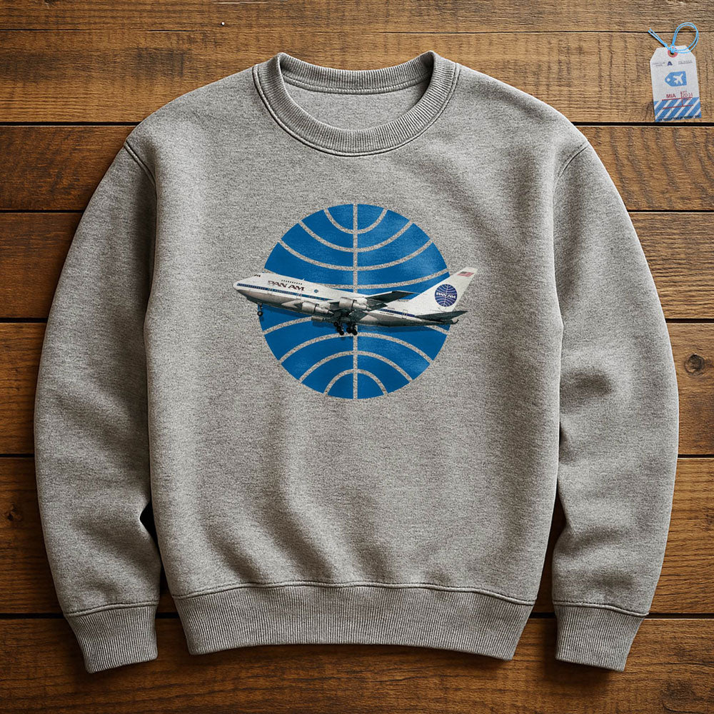 Pan Am Logo Airplane - Sweatshirt